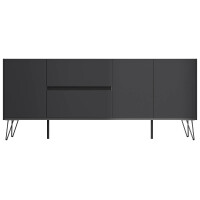 Sideboard FAVIER 180 x 76cm | 2 Schubladen 3 Türen | gr