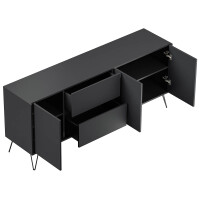 Sideboard FAVIER 180 x 76cm | 2 Schubladen 3 Türen | gr