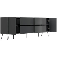 Sideboard FAVIER 200 x 76cm | 4 Schubladen 2 Türen | gr