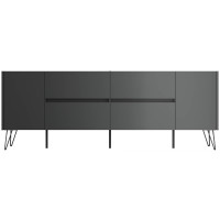 Sideboard FAVIER 200 x 76cm | 4 Schubladen 2 Türen | gr