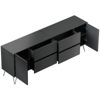 Sideboard FAVIER 200 x 76cm | 4 Schubladen 2 Türen | gr