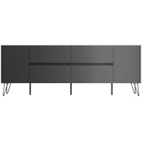 Sideboard FAVIER 200 x 76cm | 4 Schubladen 2 Türen | gr
