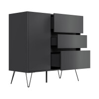 Sideboard FAVIER 100 x 94cm | 3 Schubladen 1 Tür | graf