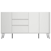 Sideboard FAVIER 180 x 94cm | 3 Schubladen 3 Türen | we