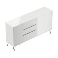 Sideboard FAVIER 180 x 94cm | 3 Schubladen 3 Türen | we