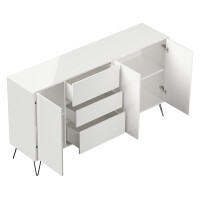 Sideboard FAVIER 180 x 94cm | 3 Schubladen 3 Türen | we