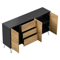 Sideboard FAVIER 180 x 94cm | 3 Schubladen 3 Türen | gr