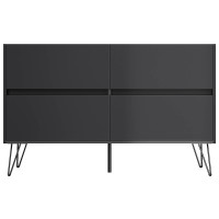 Sideboard FAVIER 120 x 76cm | 4 Schubladen | grafit-grau 4