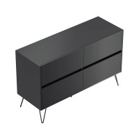Sideboard FAVIER 120 x 76cm | 4 Schubladen | grafit-grau 5