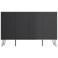 Sideboard FAVIER 155 x 94cm | 4 Türen | grafit-grau 4