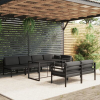 8-tlg. Garten-Lounge-Set mit Kissen Alum gallery