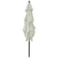 Sonnenschirm mit Aluminium-Mast 3-lagig 250cm | sandfarben 3