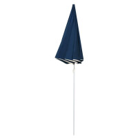 Sonnenschirm mit Stahlmast Blau 180cm 3