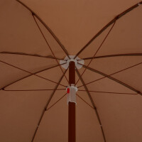 Sonnenschirm mit Stahl-Mast 240 cm Taupe 4
