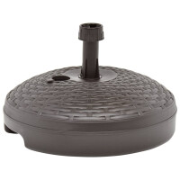 Sonnenschirmständer Sand/Wasser 20 L Kunststoff Rattan 