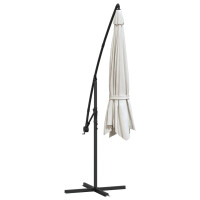Ampelschirm mit Aluminium-Mast 350x350cm | sandweiß 6