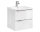 Badezimmer Waschplatz CAPRI 60cm | inkl. Keramik Einbau-Waschbecken | weiß-goldeiche