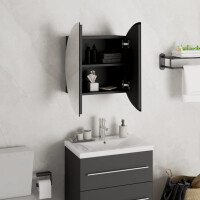 Spiegelschrank Ø 60cm mit rundem Spiegel & LED | 