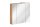 Badezimmer SET II CAPRI 80cm 4-tlg.  | Einbauwaschbecken, Hoch- und Spiegelschrank | weiß-goldeiche