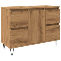 Badschrank Stand-Waschtisch 80cm | artisan-eiche