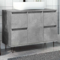 Badschrank Stand-Waschtisch 80cm | beton-grau 3