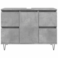 Badschrank Stand-Waschtisch 80cm | beton-grau 5