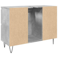 Badschrank Stand-Waschtisch 80cm | beton-grau 7