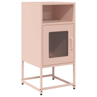Nachttisch aus Stahlblech 36x39x78cm | rosa 3