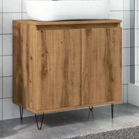 Badschrank Stand-Waschtisch 58cm 2-türig | artisan-eich