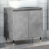 Badschrank Stand-Waschtisch 58cm 2-türig | beton-grau 3