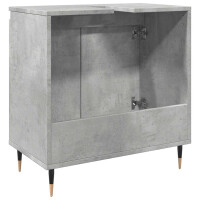 Badschrank Stand-Waschtisch 58cm 2-türig | beton-grau 7