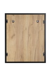 Badezimmer Spiegel Manhattan 75 x 60cm | schwarz-eiche