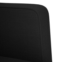 Zweisitzer Armlehnen-Sofa 111cm Stoff | schwarz 6