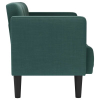 Zweisitzer Armlehnen-Sofa 111cm Stoff | dunkelgrün 4