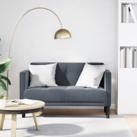 Zweisitzer Armlehnen-Sofa 111cm Samt | dunkelgrau 3