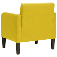 Polster-Sessel mit Armlehnen 68x70cm Samt | gelb 5