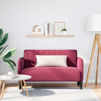Zweisitzer Armlehnen-Sofa 109cm Samt | r gallery