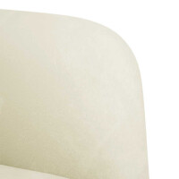 Zweisitzer Armlehnen-Sofa 109cm Samt | creme 6
