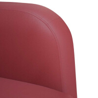 Zweisitzer-Sofa Kunstleder 110cm | weinrot 6