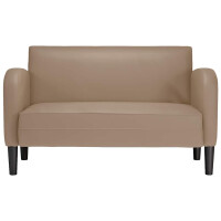 Zweisitzer-Sofa Kunstleder 110cm | cappuccino 3
