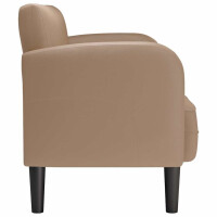 Zweisitzer-Sofa Kunstleder 110cm | cappuccino 4