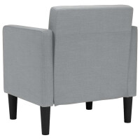 Polster-Sessel mit Armlehnen 70x75cm Stoff | heillgrau 5