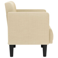 Polster-Sessel mit Armlehnen 70x75cm Stoff | creme 4