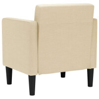 Polster-Sessel mit Armlehnen 70x75cm Stoff | creme 5