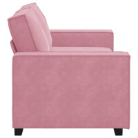2-Sitzer-Sofa mit XL-Armlehne 140cm Samt | rosa 5