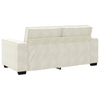 2-Sitzer-Sofa mit XL-Armlehne 140cm Samt | creme 6