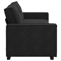 3-Sitzer-Sofa mit XL-Armlehne 180cm Samt | schwarz 5