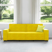 3-Sitzer-Sofa mit XL-Armlehne 180cm Samt | gelb 3