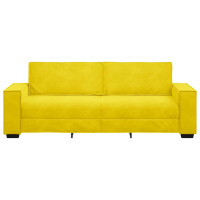 3-Sitzer-Sofa mit XL-Armlehne 180cm Samt | gelb 4