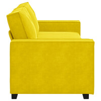 3-Sitzer-Sofa mit XL-Armlehne 180cm Samt | gelb 5